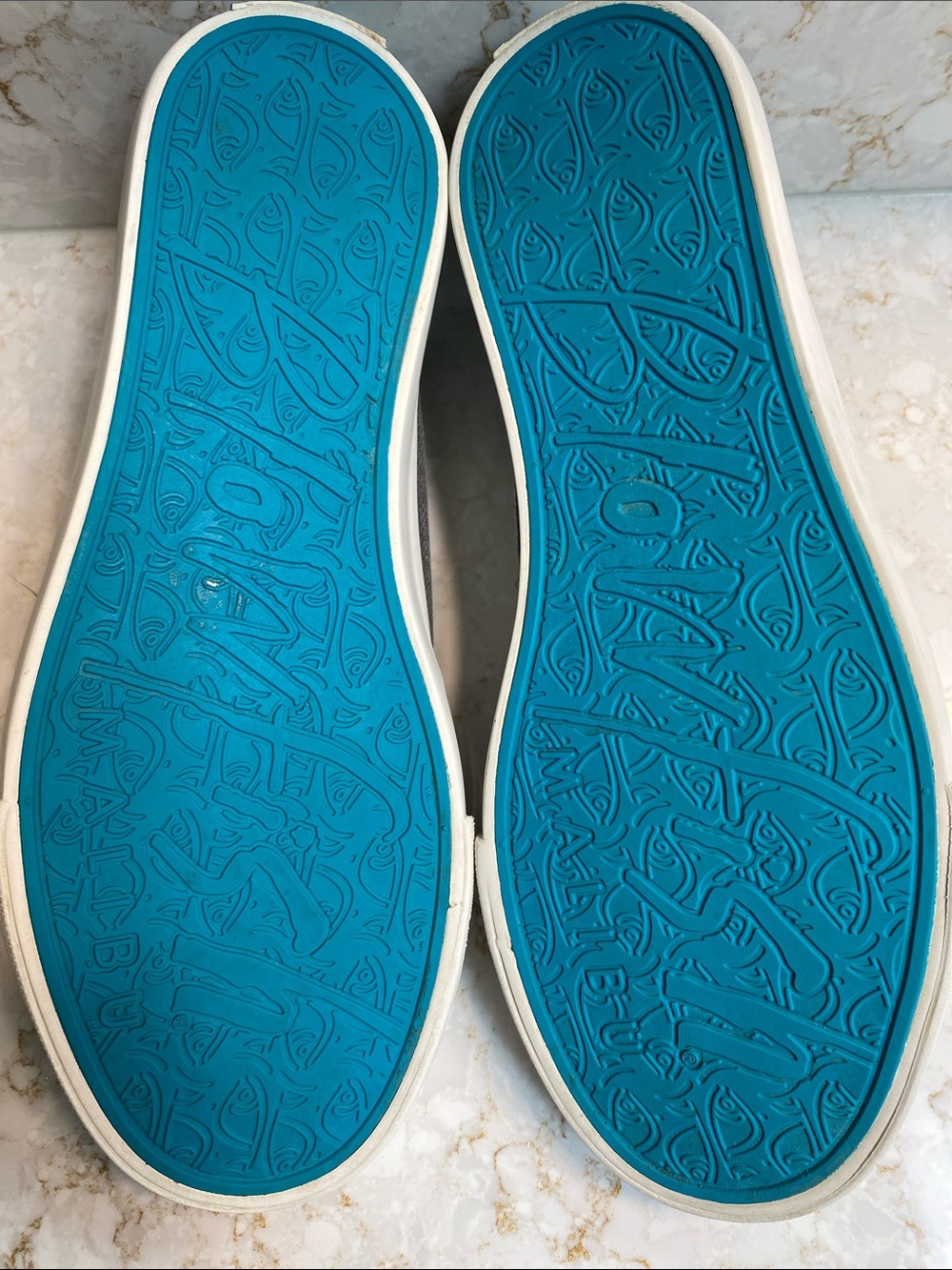 Blowfish Frayed Canvas Slip-Ons in Gray - Picture 4 of 5